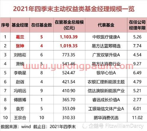 全国排名前十基金经理(全国最有名的基金经理)